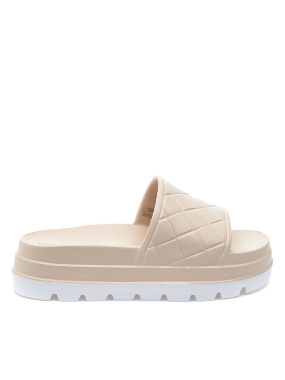 J/Slides Stud EVA Beach Slides in Beige